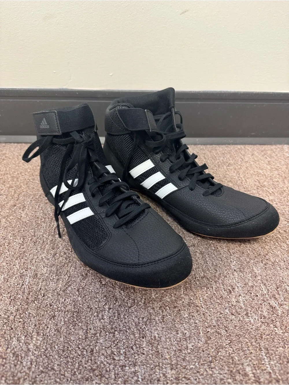 adidas Men’s Black High-Top Wrestling Shoes hvc size 11